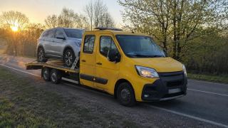 Laweta z SUV-em o wschodzie słońca – Tczew